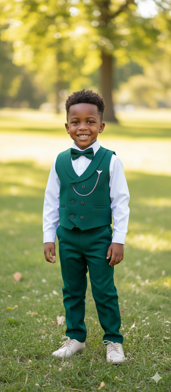 Ensemble veste verte