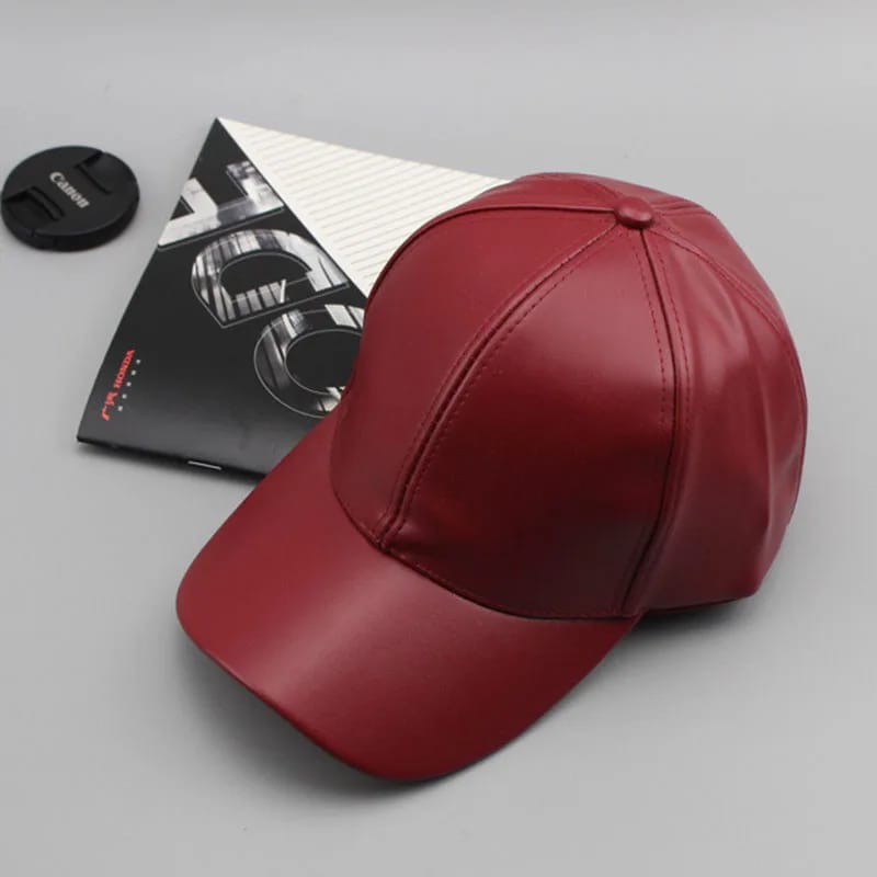 Casquette en Simili-Cuir Premium
