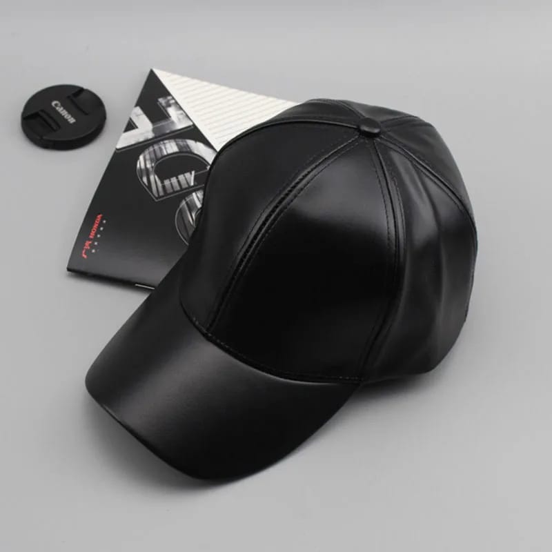 Casquette en Simili-Cuir Premium