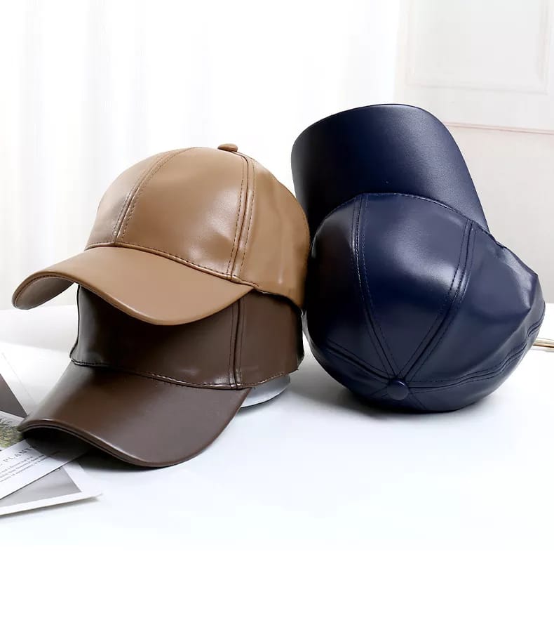 Casquette en Simili-Cuir Premium