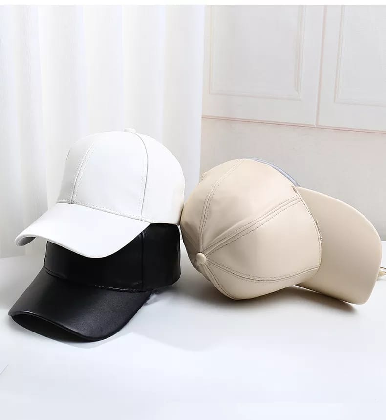 Casquette en Simili-Cuir Premium