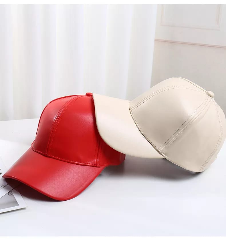 Casquette en Simili-Cuir Premium