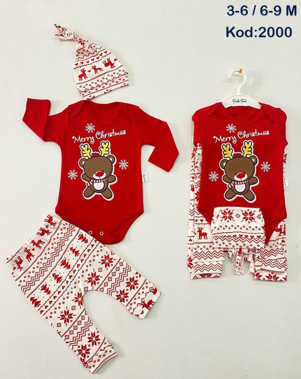 Ensemble de Noël "Joyeux Renne" pour Bébé