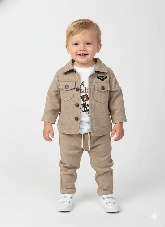 Ensemble Chic "Explorateur" 3 Pièces pour Bébé