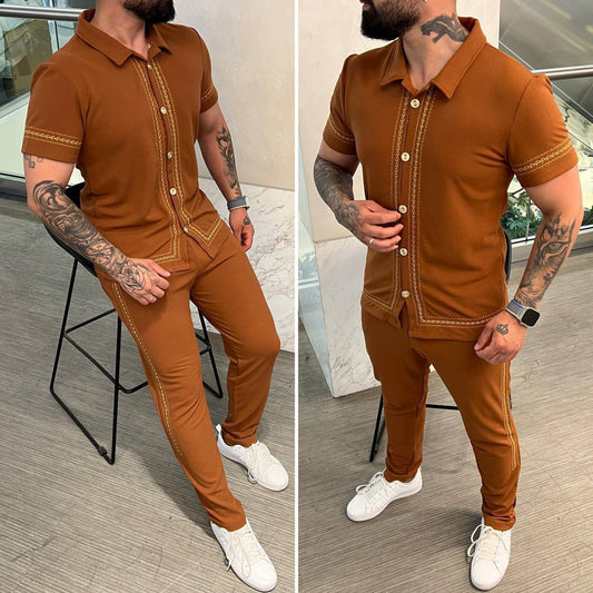 Ensemble Homme Chic Caramel