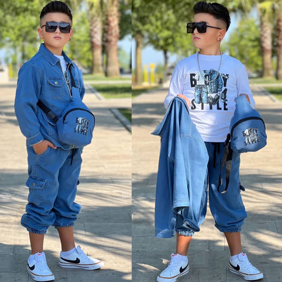 Ensemble Denim Cargo Ultime pour Garçon quatre pièces