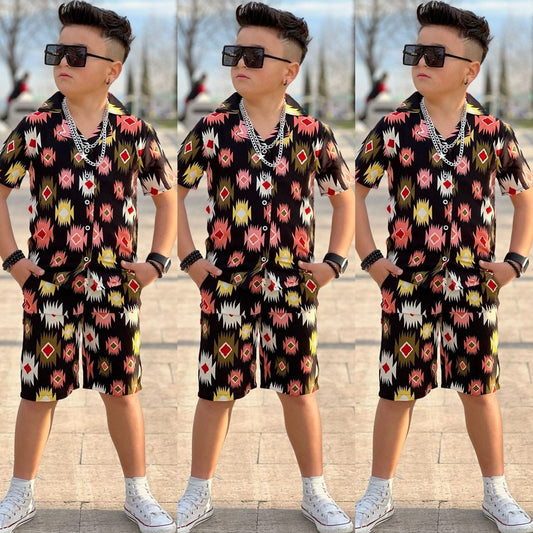 Collection Chemise-Short à Motifs Audacieux